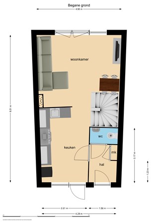 Floorplan - Lucky Lukestraat 73, 1336 MK Almere